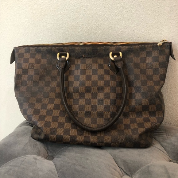 Louis Vuitton Dark Brown Checkered Tote - Picture 10 of 10